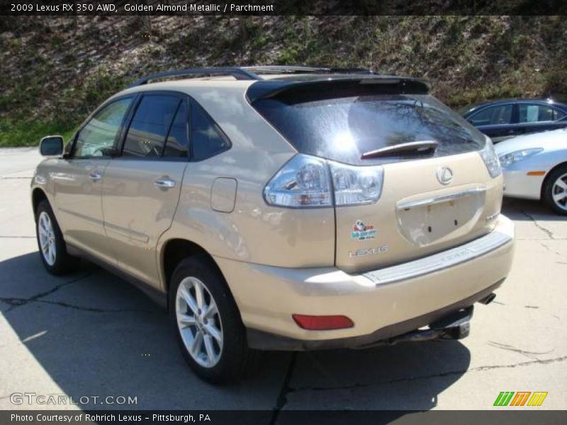 Golden Almond Metallic / Parchment 2009 Lexus RX 350 AWD