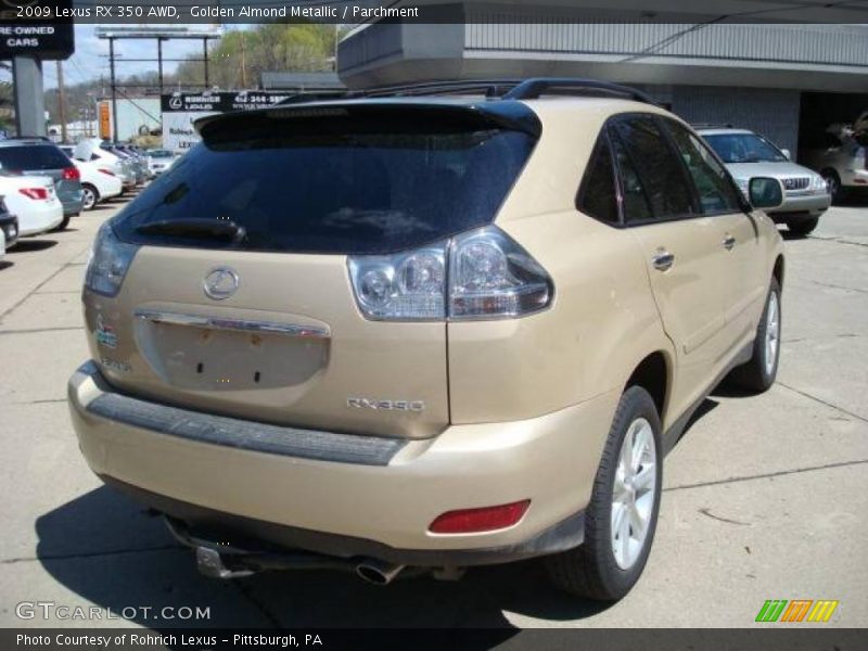 Golden Almond Metallic / Parchment 2009 Lexus RX 350 AWD