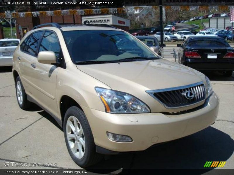 Golden Almond Metallic / Parchment 2009 Lexus RX 350 AWD