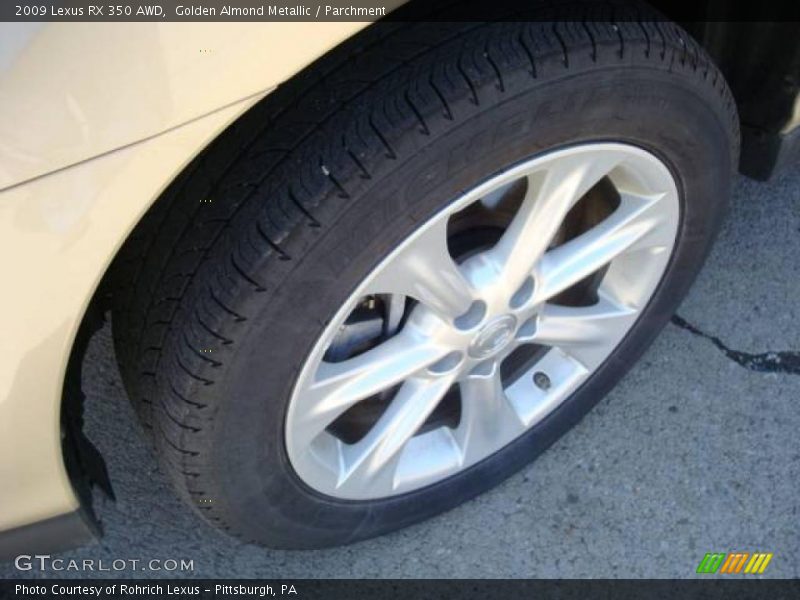 Golden Almond Metallic / Parchment 2009 Lexus RX 350 AWD