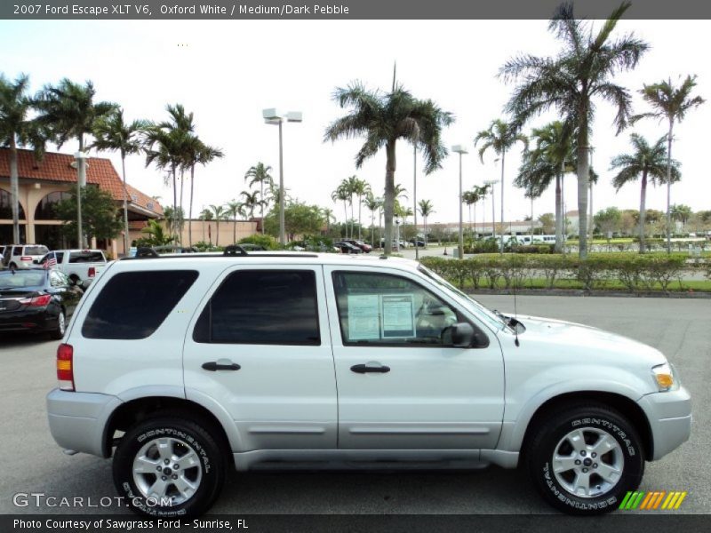 Oxford White / Medium/Dark Pebble 2007 Ford Escape XLT V6