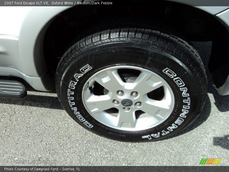 Oxford White / Medium/Dark Pebble 2007 Ford Escape XLT V6