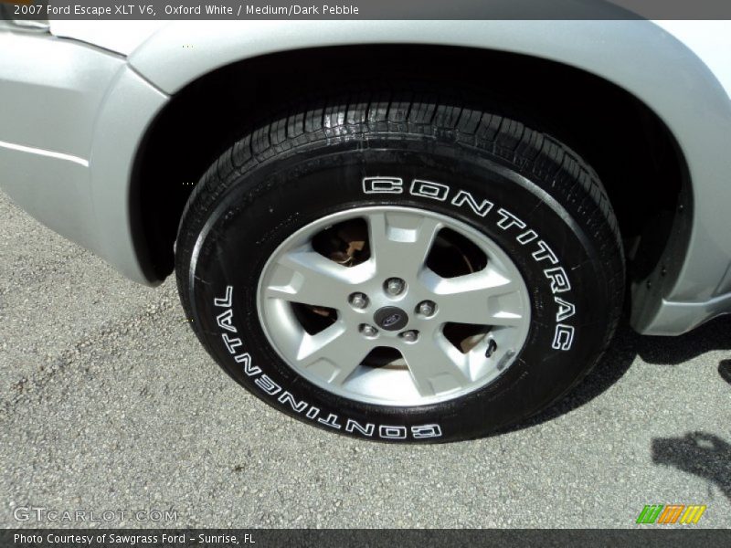 Oxford White / Medium/Dark Pebble 2007 Ford Escape XLT V6