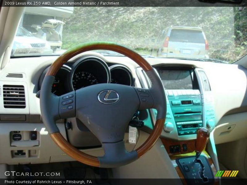 Golden Almond Metallic / Parchment 2009 Lexus RX 350 AWD