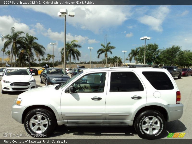 Oxford White / Medium/Dark Pebble 2007 Ford Escape XLT V6