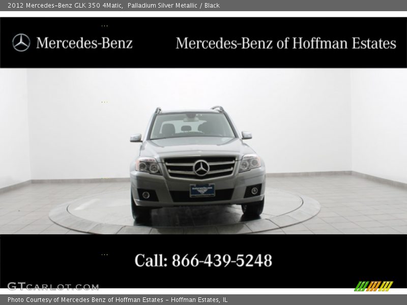 Palladium Silver Metallic / Black 2012 Mercedes-Benz GLK 350 4Matic