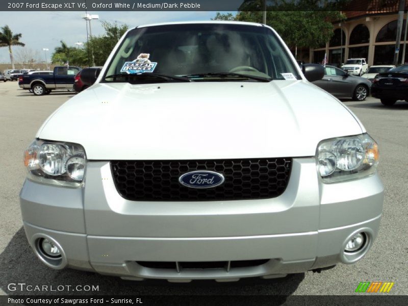 Oxford White / Medium/Dark Pebble 2007 Ford Escape XLT V6