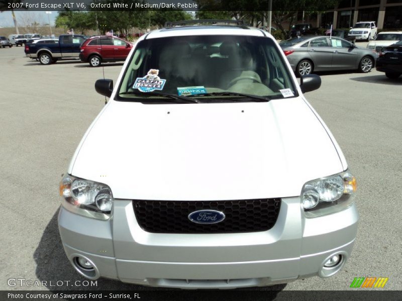 Oxford White / Medium/Dark Pebble 2007 Ford Escape XLT V6