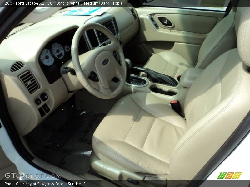 Oxford White / Medium/Dark Pebble 2007 Ford Escape XLT V6