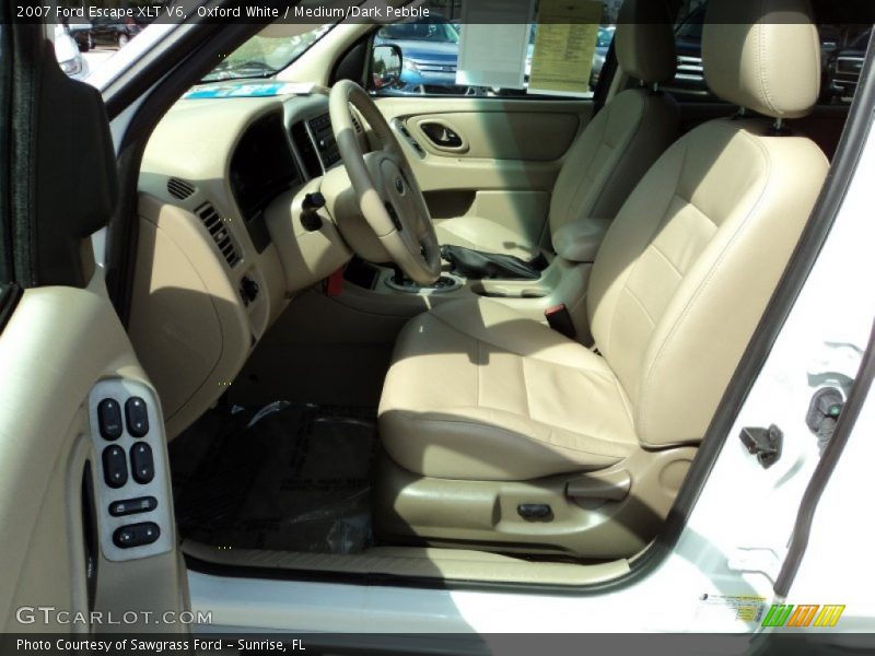 Oxford White / Medium/Dark Pebble 2007 Ford Escape XLT V6