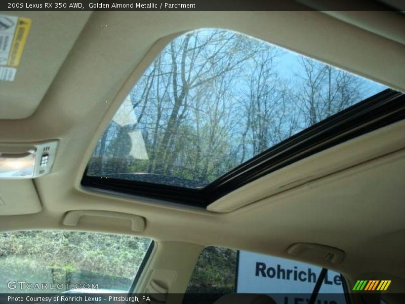 Golden Almond Metallic / Parchment 2009 Lexus RX 350 AWD