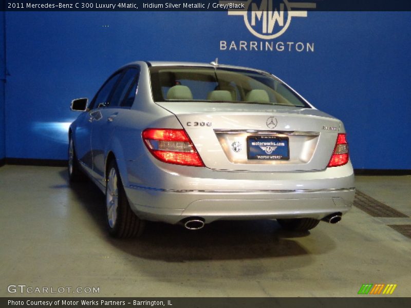 Iridium Silver Metallic / Grey/Black 2011 Mercedes-Benz C 300 Luxury 4Matic