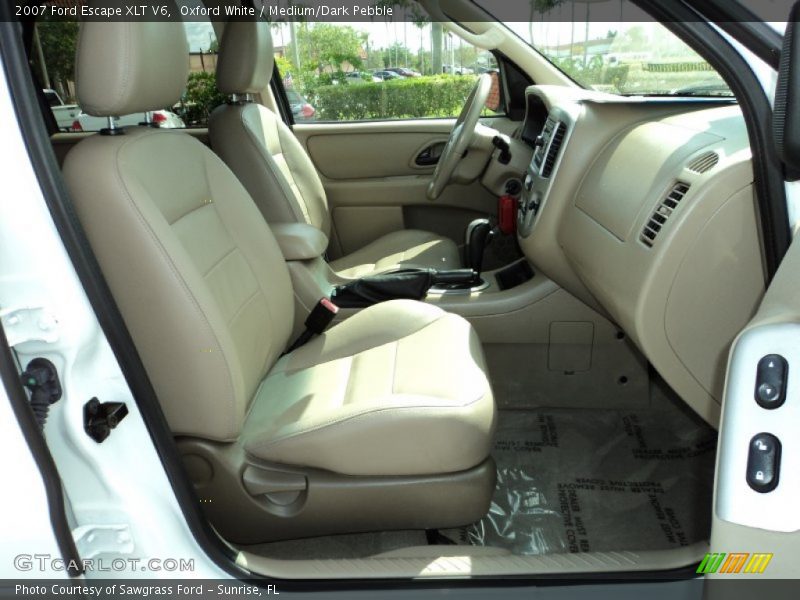 Oxford White / Medium/Dark Pebble 2007 Ford Escape XLT V6