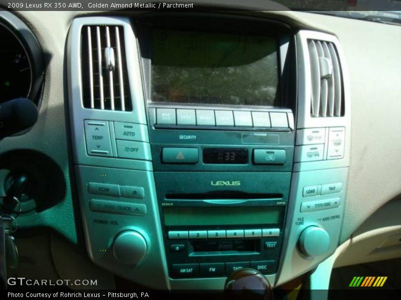 Golden Almond Metallic / Parchment 2009 Lexus RX 350 AWD
