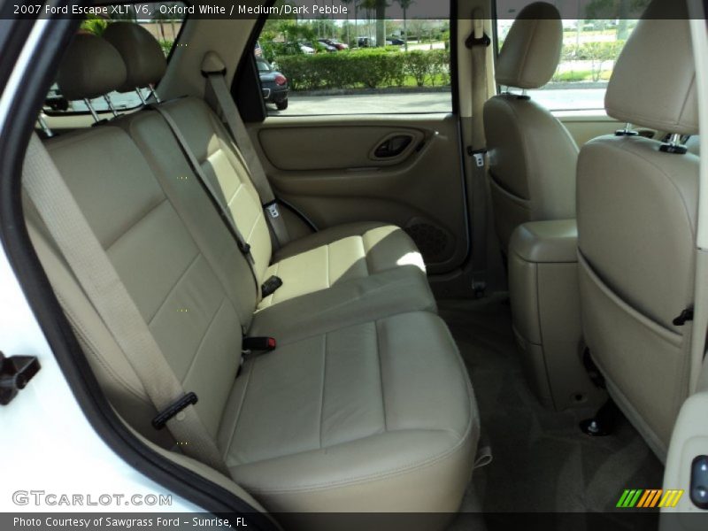 Oxford White / Medium/Dark Pebble 2007 Ford Escape XLT V6