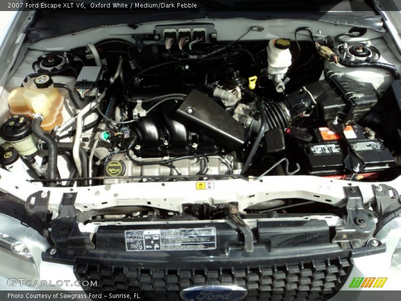 Oxford White / Medium/Dark Pebble 2007 Ford Escape XLT V6