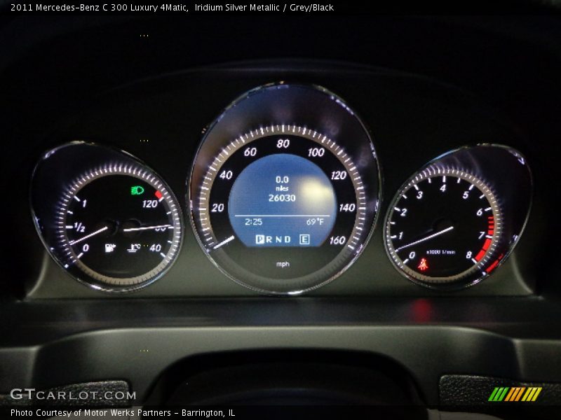Iridium Silver Metallic / Grey/Black 2011 Mercedes-Benz C 300 Luxury 4Matic