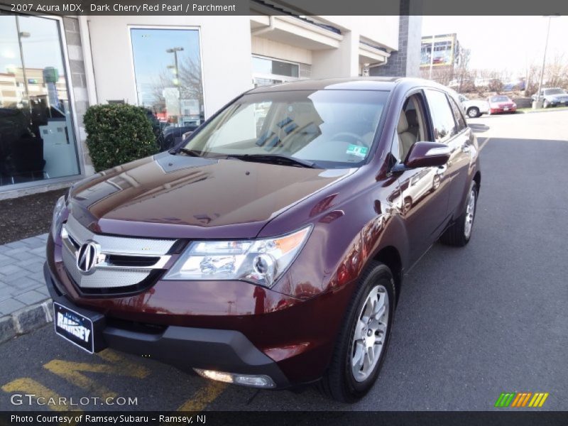 Dark Cherry Red Pearl / Parchment 2007 Acura MDX