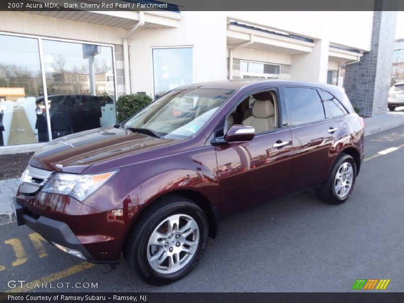 Dark Cherry Red Pearl / Parchment 2007 Acura MDX