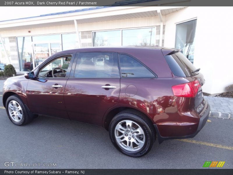 Dark Cherry Red Pearl / Parchment 2007 Acura MDX