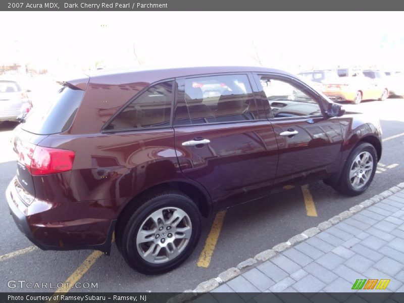 Dark Cherry Red Pearl / Parchment 2007 Acura MDX
