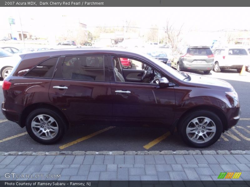 Dark Cherry Red Pearl / Parchment 2007 Acura MDX