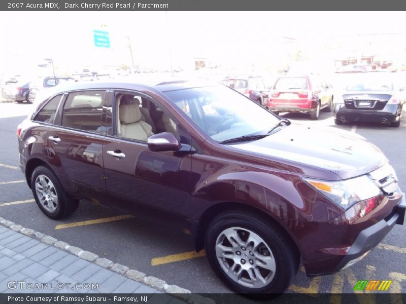 Dark Cherry Red Pearl / Parchment 2007 Acura MDX