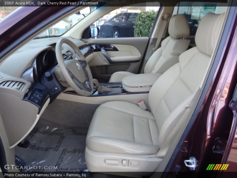 Dark Cherry Red Pearl / Parchment 2007 Acura MDX