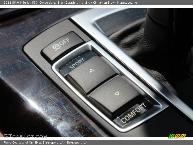Black Sapphire Metallic / Cinnamon Brown Nappa Leather 2012 BMW 6 Series 650i Convertible