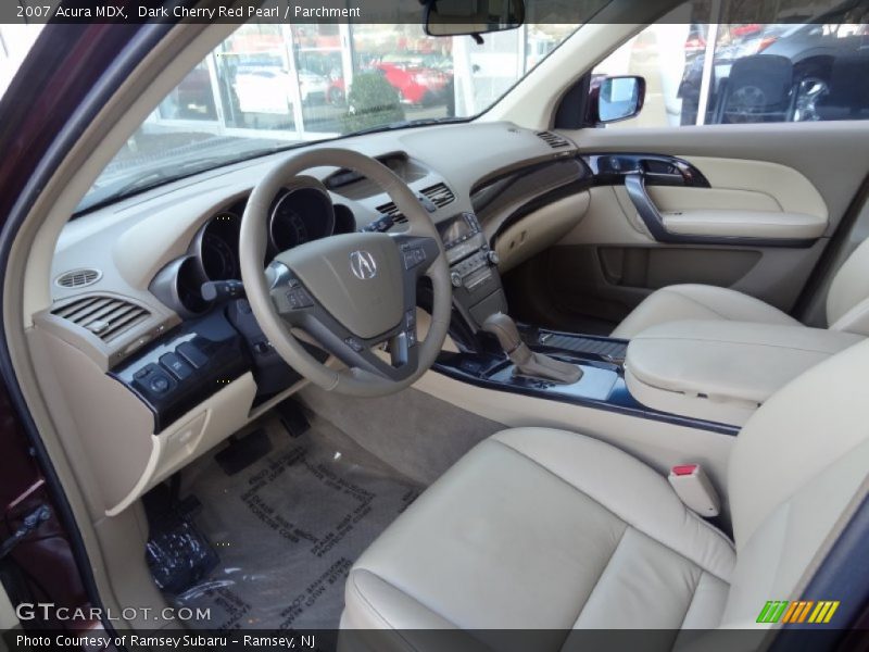 Dark Cherry Red Pearl / Parchment 2007 Acura MDX