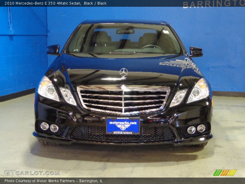 Black / Black 2010 Mercedes-Benz E 350 4Matic Sedan