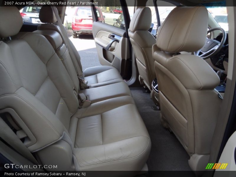 Dark Cherry Red Pearl / Parchment 2007 Acura MDX