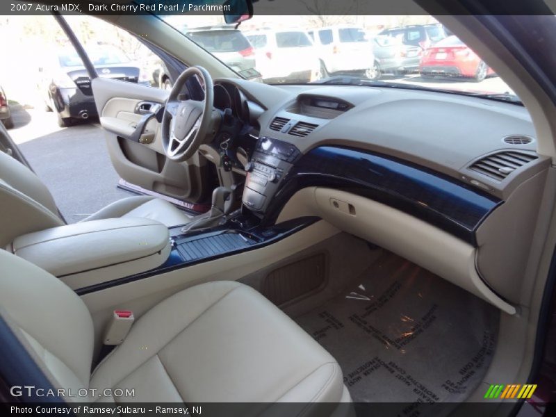 Dark Cherry Red Pearl / Parchment 2007 Acura MDX