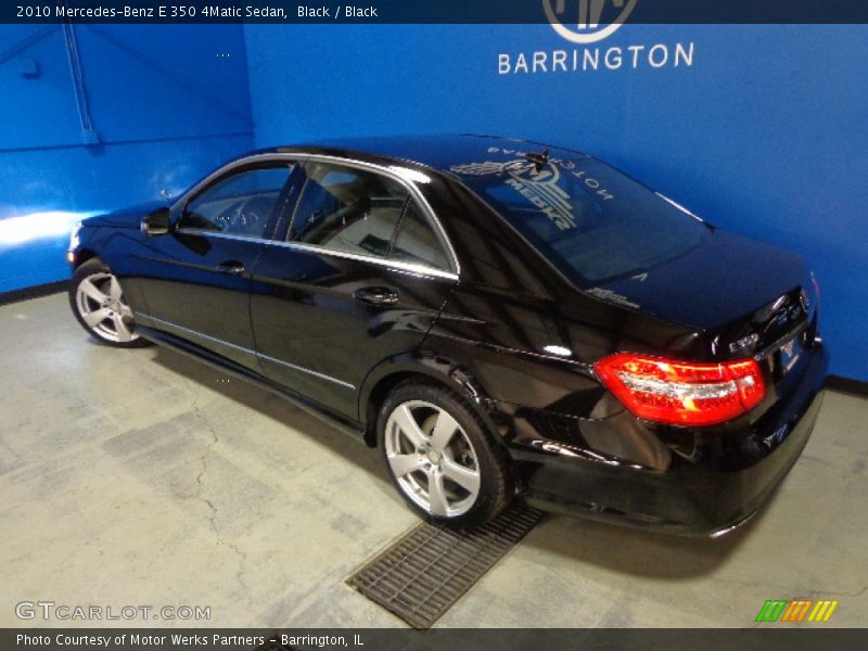 Black / Black 2010 Mercedes-Benz E 350 4Matic Sedan
