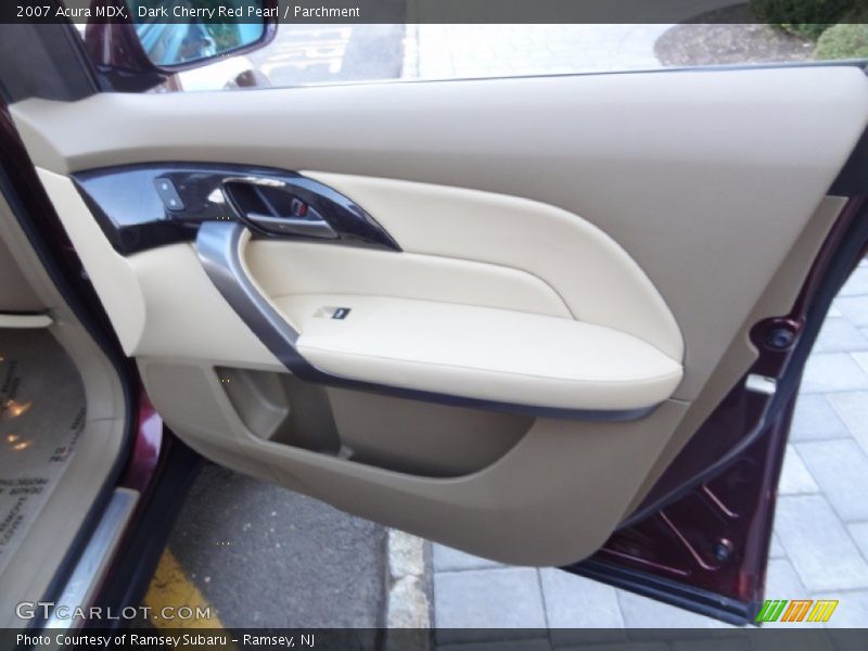 Dark Cherry Red Pearl / Parchment 2007 Acura MDX
