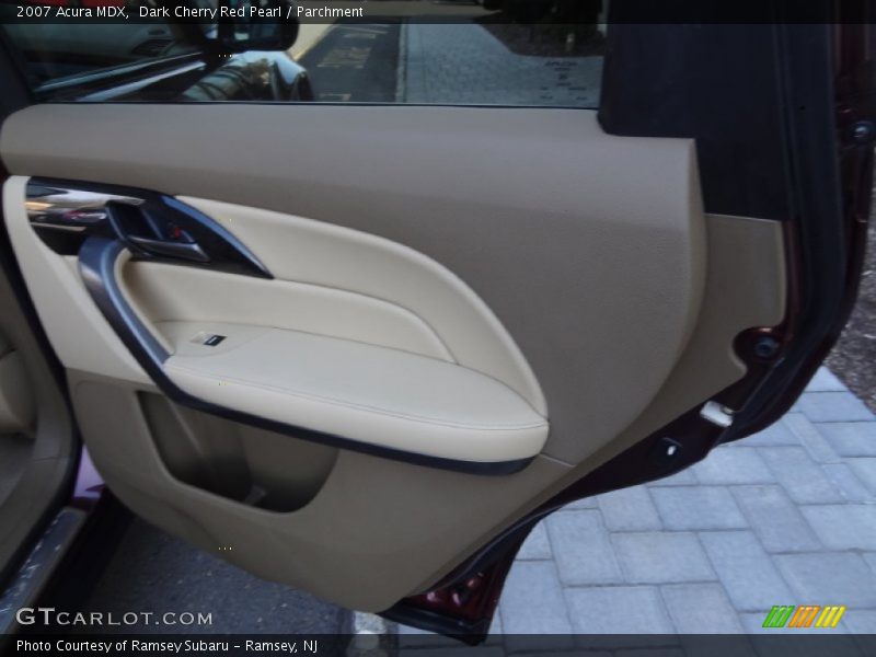 Dark Cherry Red Pearl / Parchment 2007 Acura MDX