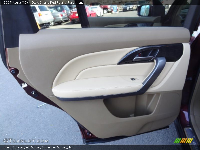 Dark Cherry Red Pearl / Parchment 2007 Acura MDX
