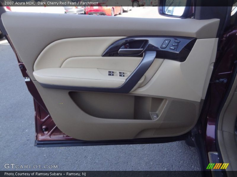 Dark Cherry Red Pearl / Parchment 2007 Acura MDX