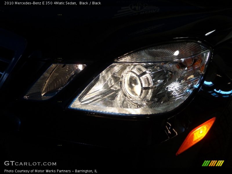 Black / Black 2010 Mercedes-Benz E 350 4Matic Sedan