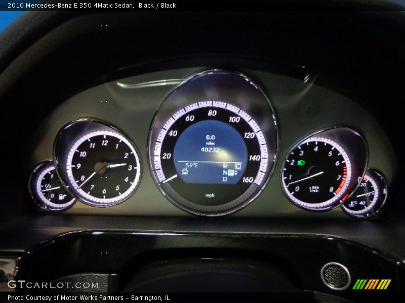 Black / Black 2010 Mercedes-Benz E 350 4Matic Sedan