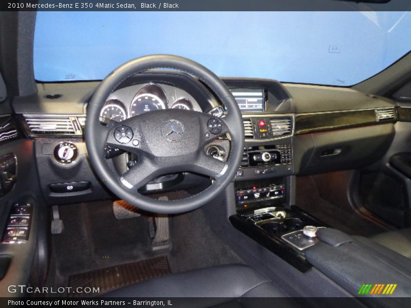 Black / Black 2010 Mercedes-Benz E 350 4Matic Sedan