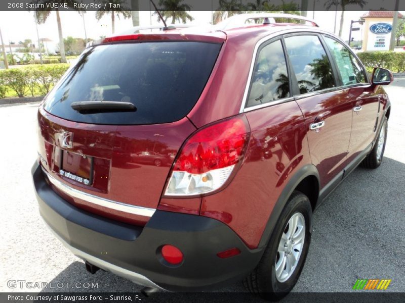 Ruby Red / Tan 2008 Saturn VUE XE