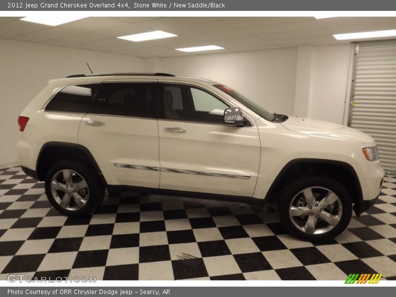 Stone White / New Saddle/Black 2012 Jeep Grand Cherokee Overland 4x4