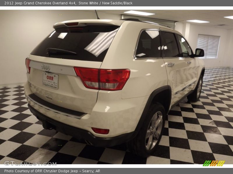 Stone White / New Saddle/Black 2012 Jeep Grand Cherokee Overland 4x4