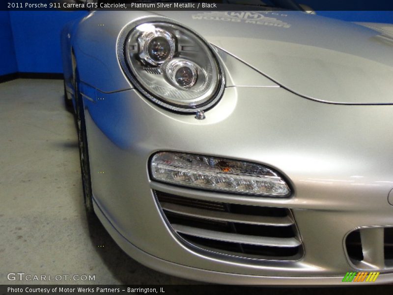 Platinum Silver Metallic / Black 2011 Porsche 911 Carrera GTS Cabriolet