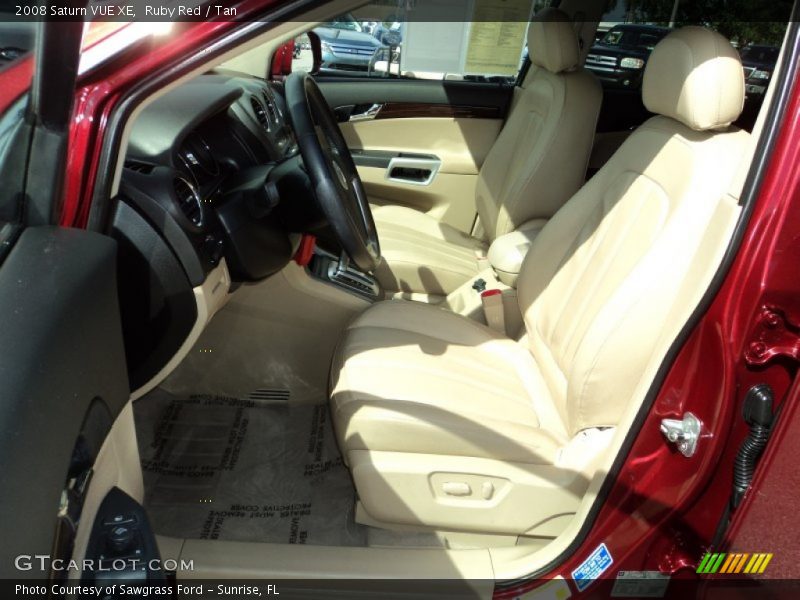 Ruby Red / Tan 2008 Saturn VUE XE
