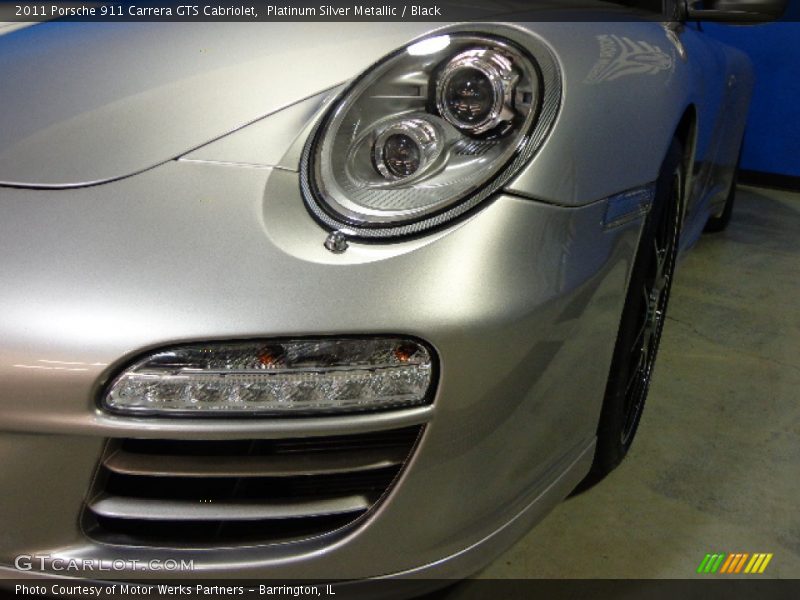 Platinum Silver Metallic / Black 2011 Porsche 911 Carrera GTS Cabriolet