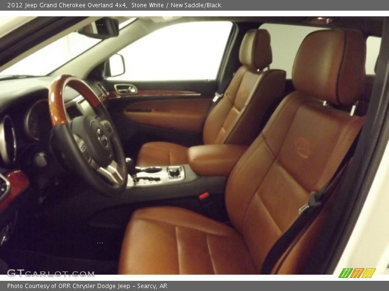 Stone White / New Saddle/Black 2012 Jeep Grand Cherokee Overland 4x4