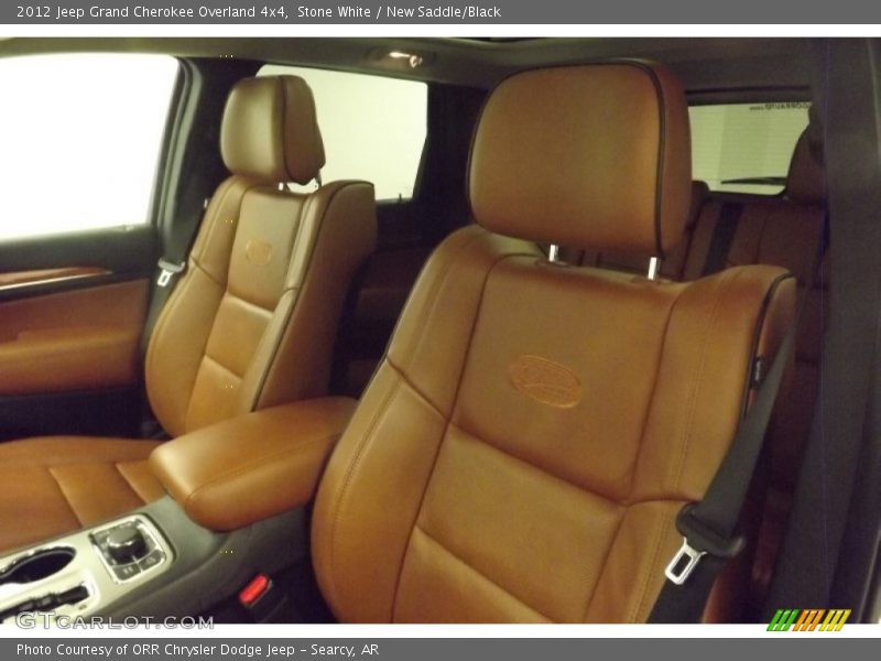 Stone White / New Saddle/Black 2012 Jeep Grand Cherokee Overland 4x4