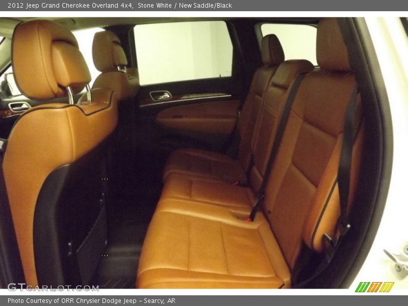 Stone White / New Saddle/Black 2012 Jeep Grand Cherokee Overland 4x4